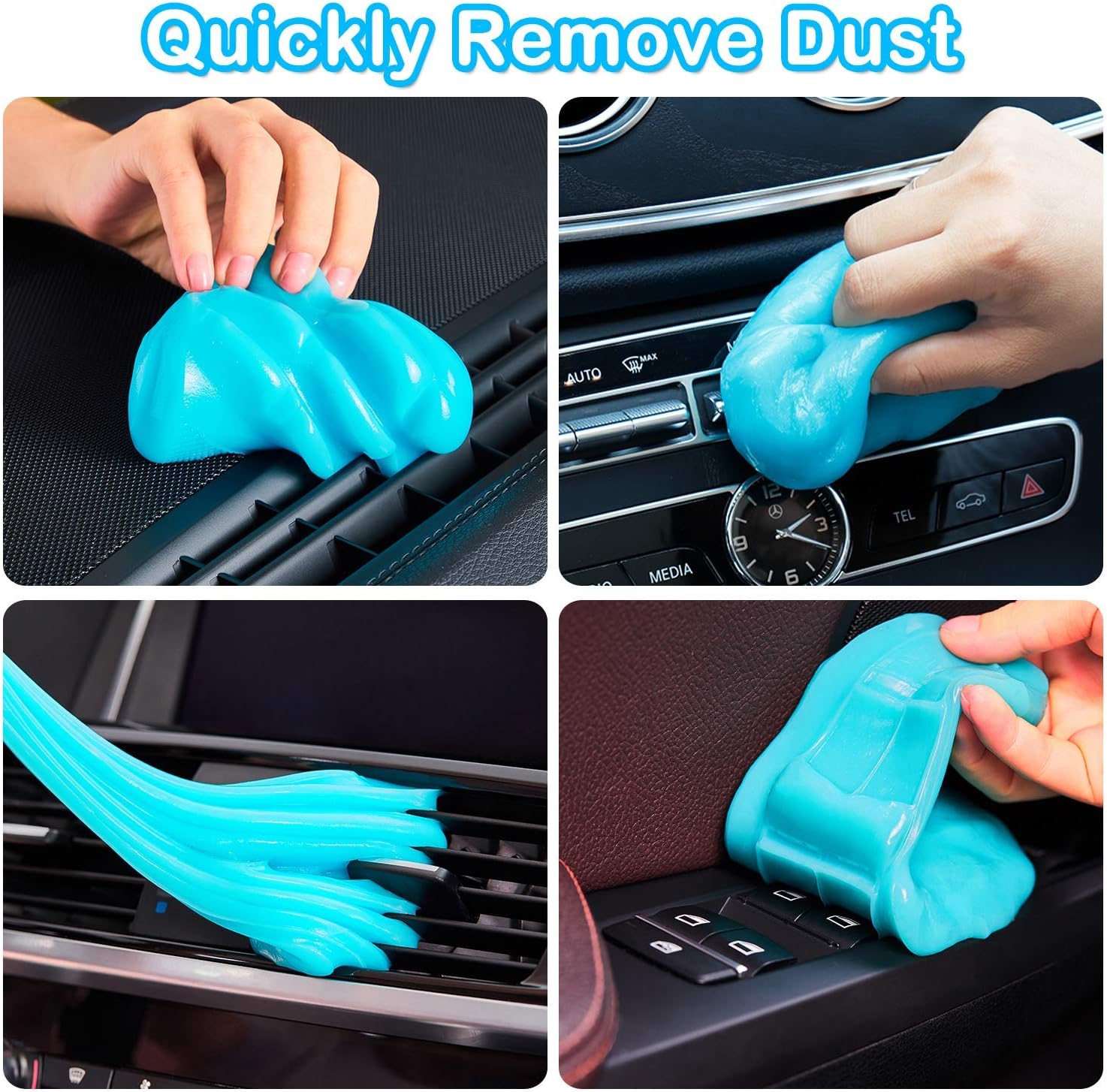  Cleaning Gel for Car Detailing Putty Car Vent Cleaner Goo Cleaning  Putty Gel Auto Detailing Tools Car Interior Cleaner Dust Cleaning Mud for  Cars Dust Cleaner Slime Keyboard Cleaner Gel (1Pack) 